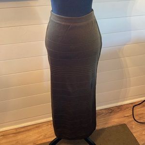NWT Brown Sweater Maxi Skirt